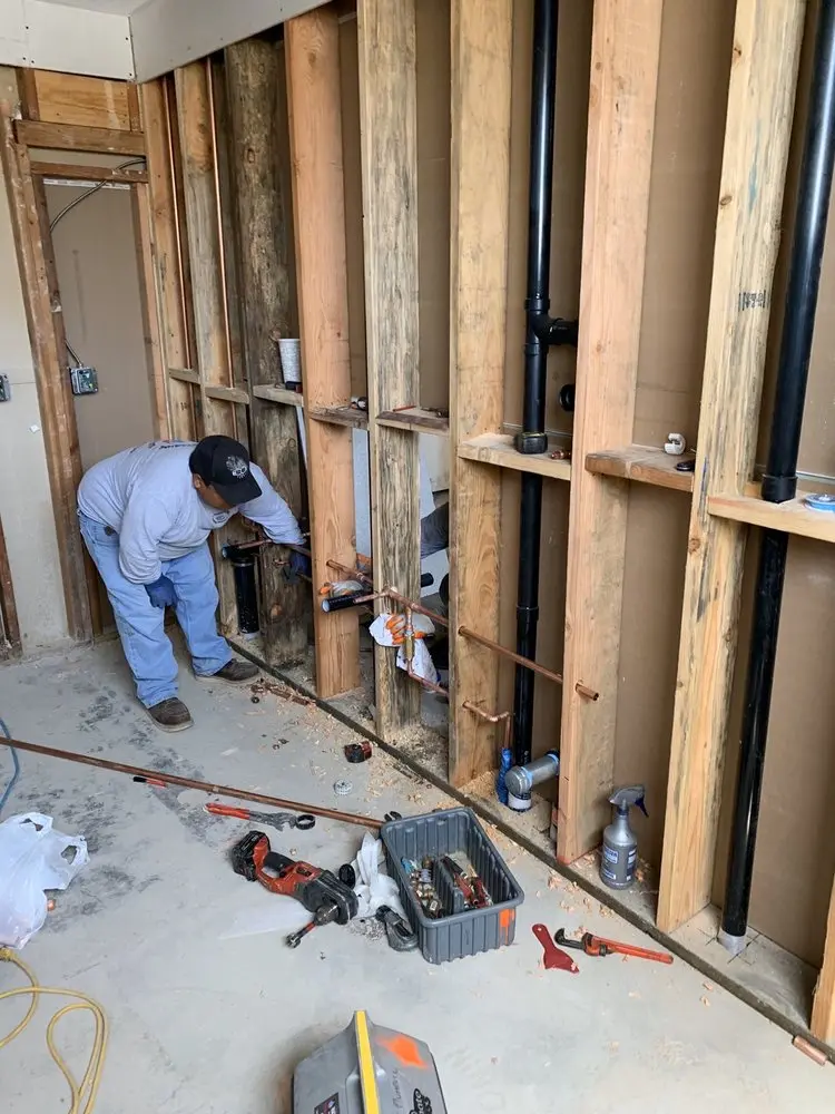 Commercial rough-in plumbing for Gas Line Repair in Spring Mount